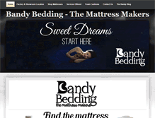 Tablet Screenshot of bandymattress.com